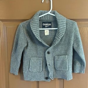 Osh Kosh | Grey knit sweater baby boy size 18mo